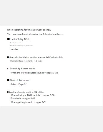 suzuki escudo 20192020 2021 owners manual in english